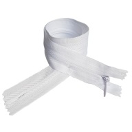 Zips ŠPIRÁLA VNÚTORNÁ 60cm BIELA ​​PÁSKA