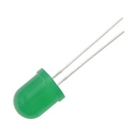 LED dióda 10mm matná zelená - 6007