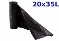 LDPE vrecia na odpadky 20 x 35L, čierne