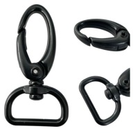 Karabína 20x50mm Čierna pololesklá nehrdzavejúca oceľ