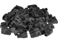 NEKU Gumený kryt pre zástrčku RJ45, čierny, 10 ks