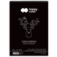 Black Happy Color A4 špirálový skicár 220g