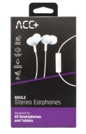 Slúchadlá do uší ACC+ SOUL 2 MAXCOM, BIELY, VEĽKÁ KVALITA, 3,5 MM JACK