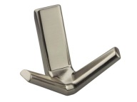 Háčik na šaty, nízky, dvojstenný nábytkový vešiak INOX ATM WM-047