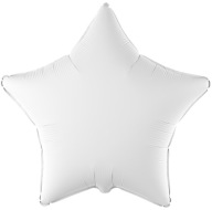 FÓLIOVÝ BALÓN BIELA ​​PASTELOVÁ HVIEZDA-48CM-4588