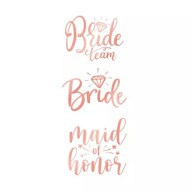 UMÝVAJÚCE TETOVANIE Slepačí párty Bride to Be 13x