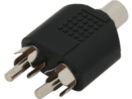 Adaptér RCA zásuvka (cinch) / 2 RCA zástrčky (1367)