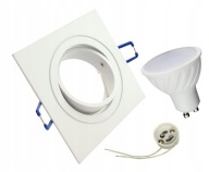 SADA HALOGÉNOVÉ SVETLO HLINÍK + LED GU10 10W