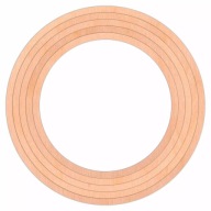 DREVENÉ KRÚŽKY sada 5 ks MACRAME ZÁKLAD 22-30cm
