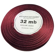 saténová stuha WS 8060 bordová 12mm 32mb 1ks na darčekové balenie