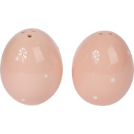 KERAMICKÉ VAJÍČKA SALT DISH PEPPER DISH SET ruže