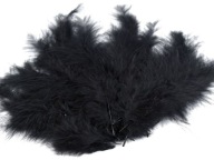 Ozdobné pštrosie perá, 9-16 cm, čierne