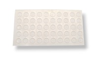 Samolepiace silikónové nárazníky na nábytok 7 x 1,5 mm 50 ks.