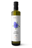 Ľanový olej 500 ml, nerafinovaný, lisovaný za studena
