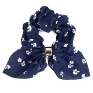 FROTKA kvety SCRUNCHIES gumička do vlasov, námornícka modrá