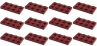 LEGO 3020 TANIER 2x4 tmavočervená (15g) 12 ks.