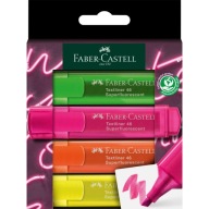Super neónové zvýrazňovače 4 farby Faber Castell