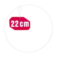 Prsteň lapač snov BIELY 22 cm