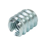 10x Nábytkový spoj M8 x 15 mm, skrutkovaný do dreva, oceľová vložka so zárezom