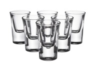 CHEERS poháre na vodku 28 ml 6 ks hrubé pevné sklenené poháre na vodku
