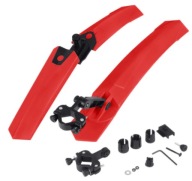 SET BLATNÍKOV NA BICYKEL SET PREDNÉ ZADNÉ MTB VENTILÁTORY 26-29 ČERVENÁ 2