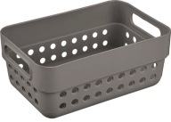 ORGANIZER nádoba na košík KOŠÍK 5x7,5x11,5 plast ŠEDÁ 350ml