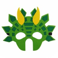 Karnevalový ples z plsti, maska ​​dinosaura