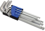HEX imbusové kľúče 1,5-10mm CrV 9 kusov