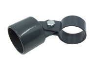 Skosený lem Socket Screw Clamp priemer 48 Antracit