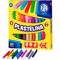 Plastelína Astra okrúhla, 24 intenzívnych farieb