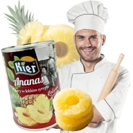 ANANÁSOVÉ Plátky V SVETKOM SIRUPE 565G SRDCE KONZ