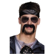 Fúzy motorkár MOTOCYKLISTA 80. roky BEARD