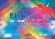 Farebný technický blok VINCENT A4-12 210g