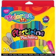COLORINO PLASTICINE 24 FARIEB ZLATÁ STRIEBORNÁ 2xNEÓN