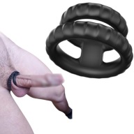 DVOJITÝ SILIKÓNOVÝ EREKČNÝ PRUH NA PENIS, DLHÝ SEX
