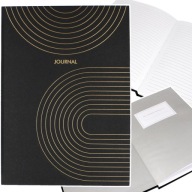 NOTEBOOK A5 NOTEBOOK ELEGANTNÝ KLASICKÝ NOTEBOOK ČIERNE ZLATÝ 80 STR.