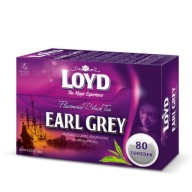 Espresso čierneho čaju Loyd Earl Grey 80 vrecúšok