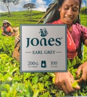 Jones Earl Grey 100tb čierny expresný