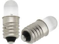 Teplá biela LED so závitom E10 3,0V