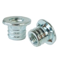 Zásuvka 10x M5 x 6,5 mm s golierom, tepaná nábytková vložka do dreva, nožičky