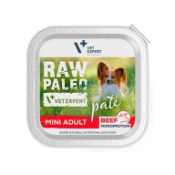 RAW PALEO Krmivo pre psov HOVÄDZIE Hovädzie MINI ADULT Vlhký podnos 150g