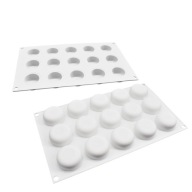 Silikónová forma na mydlo 15x Cylinder Circle MF-419