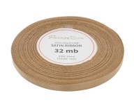 STUHA, SATÉNOVÁ STUHA, OZDOBNÁ STUHA, 6MM 32MB, ORECH