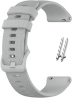 Silikónový remienok 18 mm univerzálny pre teleskopy Smartwatch sivý