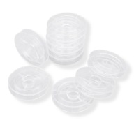 Plastová cievka, bezfarebná, 50x10mm, vnútorný priemer: 36mm, 10ks