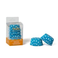 Košíčky na muffiny 50x32mm Decora Blue s bodkami 75ks