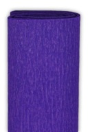 Krčený hodvábny papier - tmavofialový, 50 x 200 cm