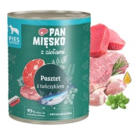 PAN MEAT with Herbs mokré krmivo pre psov Paštéta z tuniaka 800g