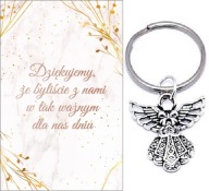 ĎAKUJEME HOSTOM DARČEK SVADOBNÝ ANJEL KĽÚČOVKA SPOMIENKY