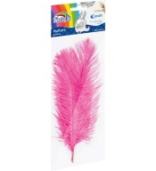 Ozdobné pierka ružové 16-22 cm 3 ks